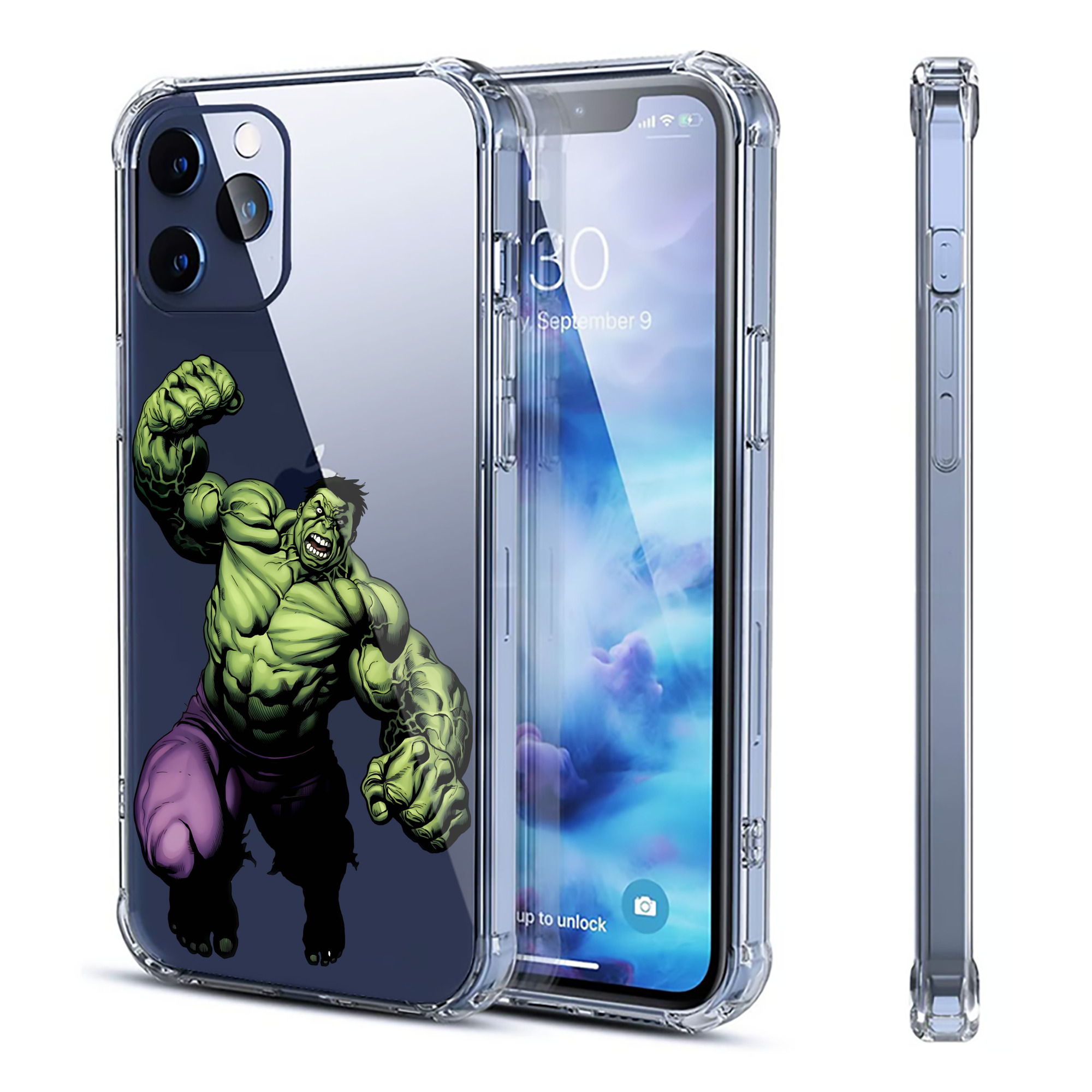 （画像用） アベンジャーズ The Avengers 【iPhone 12シリーズ対応】透明スマホケース（クリアソフトケース）